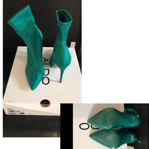 Aldo stretch satin bootie